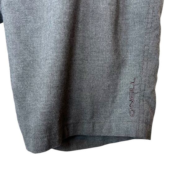 O'NEILL 9.5" Flat Front Chino Shorts 21" Outseam in Grey Men's 32" Waist - Picture 4 of 11